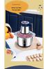 110V Stainless Steel Meat Grinder & Multifunctional 5L Food Processor: Mincer, Garlic Masher, Dough Kneader for Home Use