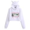 Darling in the Franxx Zero Two Cat Ear Cropped Hoodie - Women's Anime Style