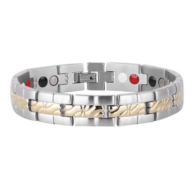 Titanium Staal Magnetische Therapie Armband Gezondheidszorg Afvallen Armband voor Mannen