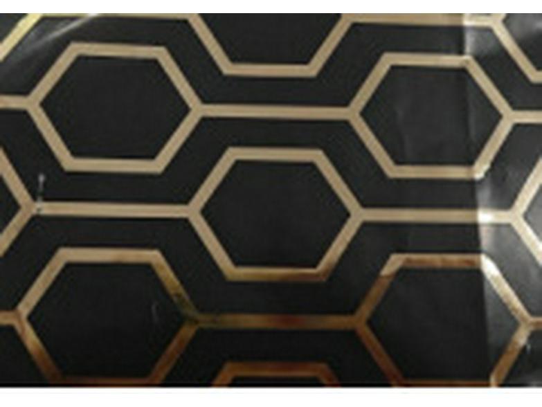 Black Gold Polka Dot and Crown Large Gift Wrapping Paper