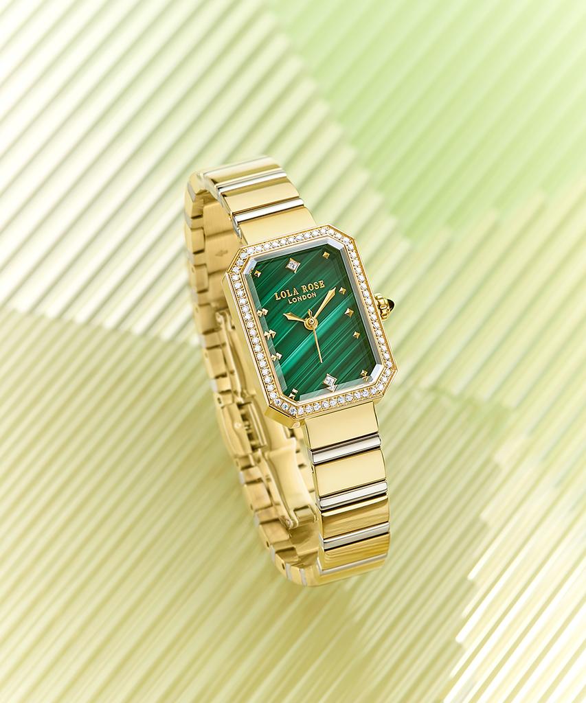 Lollalojeu Ms Lola Malachite Zirconia Women'S Wristwatch