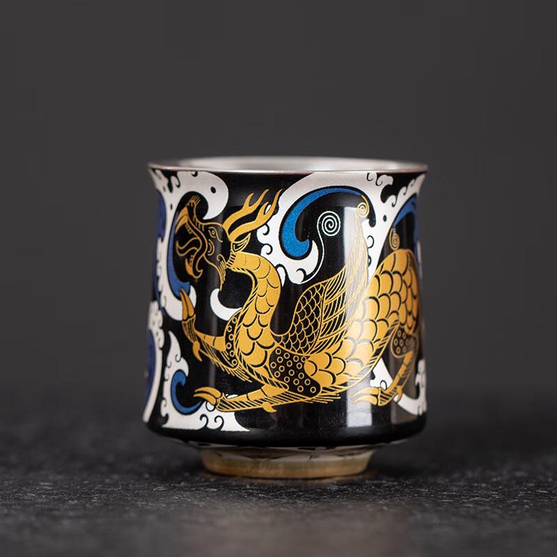 Chaxun Gilded Silver Ceramic Master Teacup Gift Set