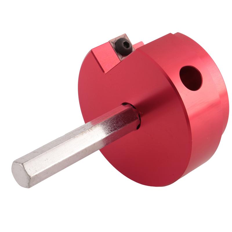 PVC Pipe Reamer With 1.5Inch Head Aluminum, PVC Fitting Saver, PVC Socket Saver With 0.315In Hex Shaft, For Water Lines-B61B