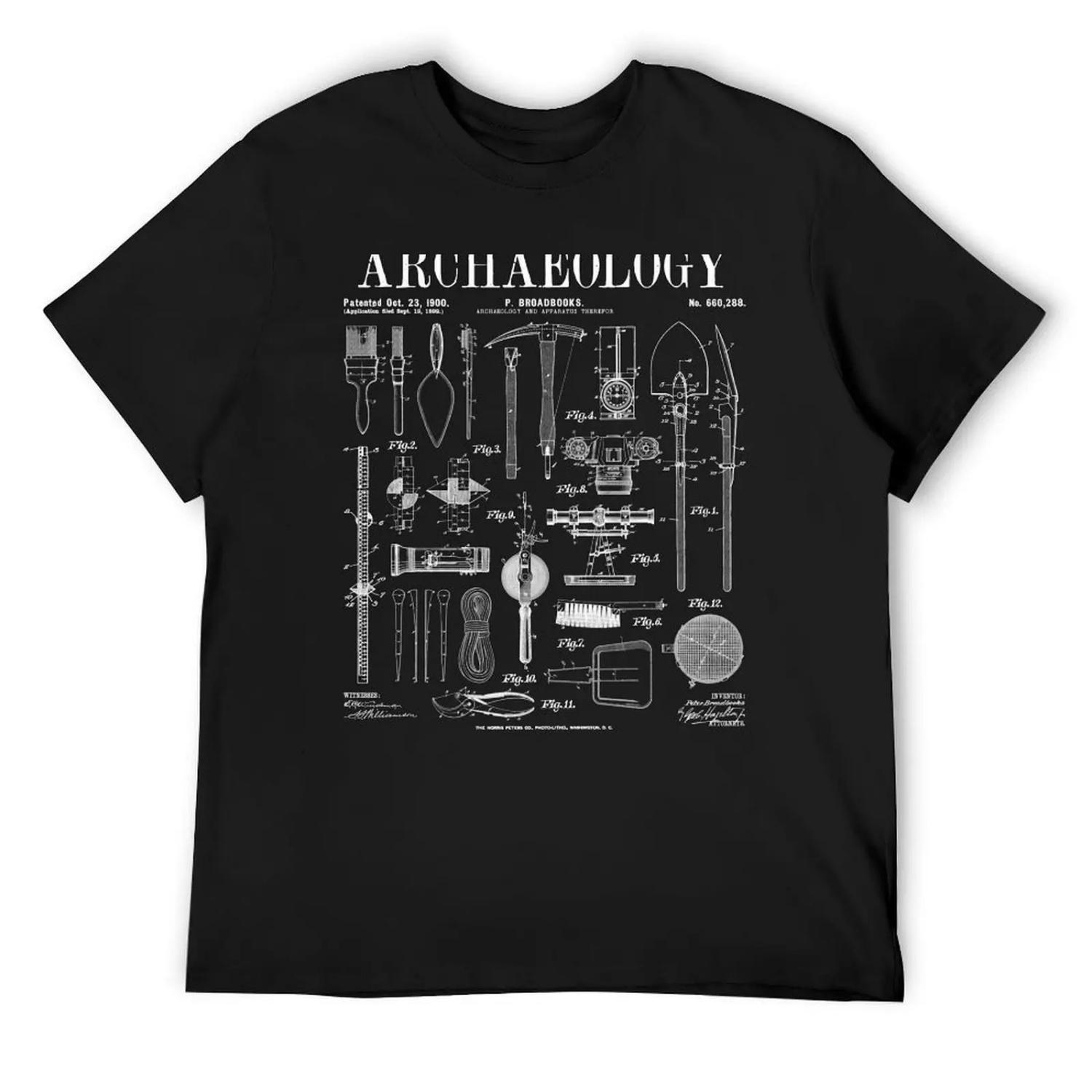 Archaeologist Archaeology Student Field Kit Vintage Patent T-Shirt XXXXXL разноцветный