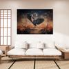 Canvas Print, Oriental Nature Crane