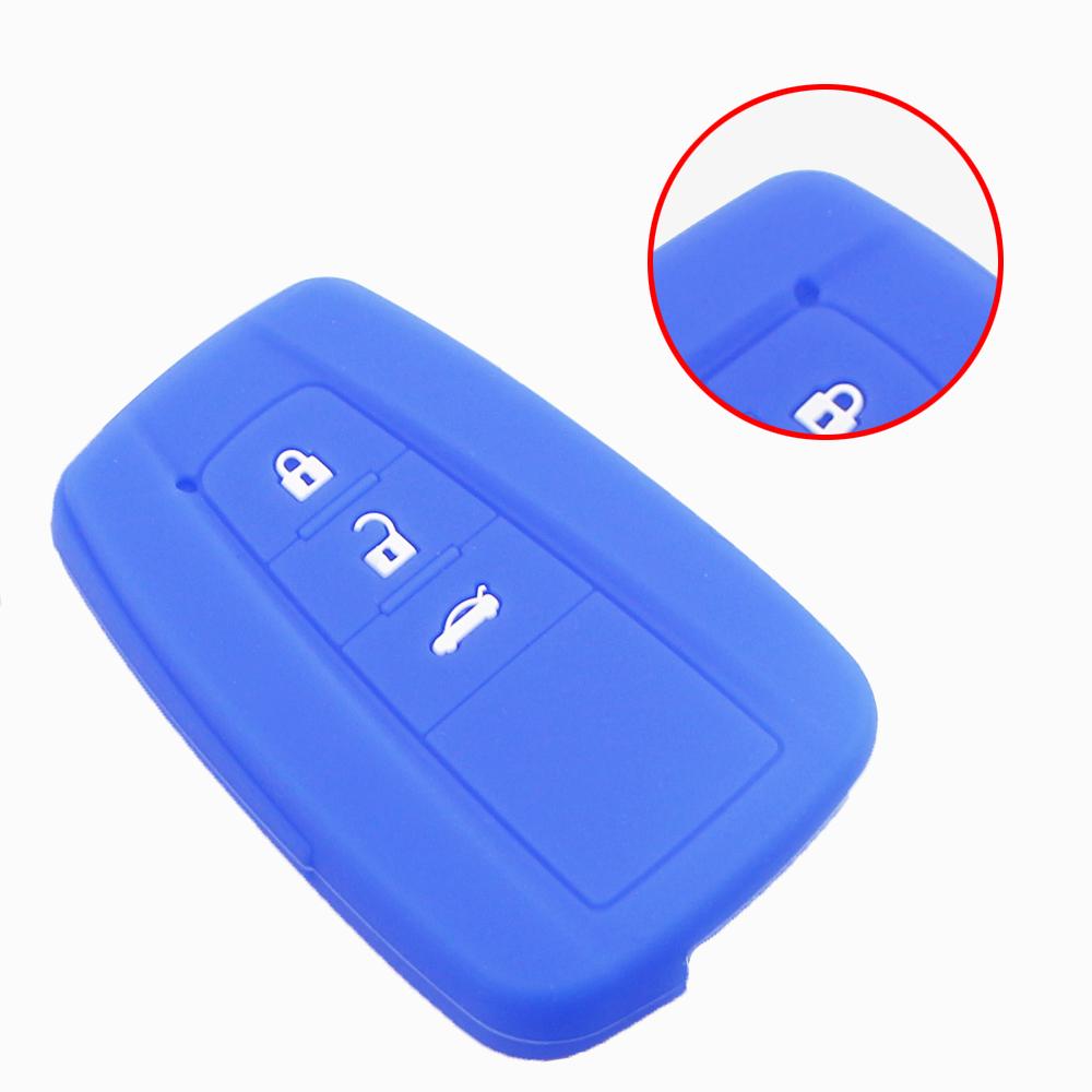TPU Bilnyckelfodral Fullt Skydd Skal För Toyota Prius Camry Corolla CHR C-HR RAV4 Land Cruiser Prado Nyckelring Tillbehör