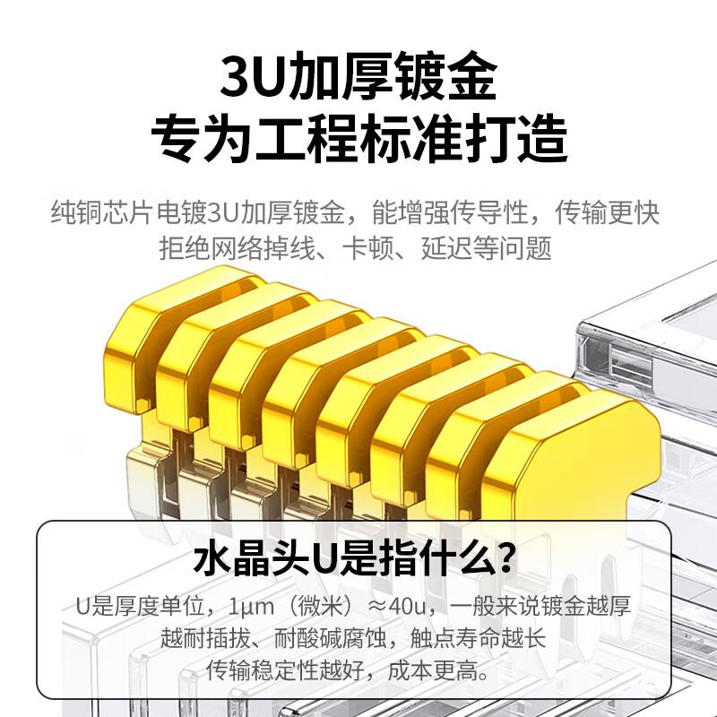 

UGREEN Cat6 RJ45 Gold-Plated Ethernet Cable Connectors
