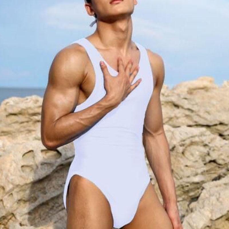 

Удобная однотонная мужская домашняя одежда в корейском стиле, модная, с изюминкой, для движения, базовая футболка, летние быстросохнущие майки XL белый