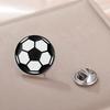 Oil Drop Football Brooch Basketball Brooches for Sport Lover Stainless Steel Soccer & Baseball Pin Soccer Fans Jewelry Gifts