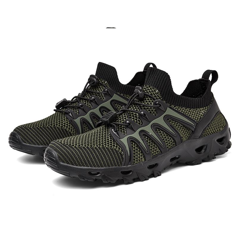 

2025 New Model Outdoor Waterfall Trekking Shoes, Mesh Surface, Quick-Drying, Breathable, Anti-Slip, Wear-resistant Cycling Shoes 46 армия зеленый