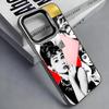 Actress A-Audrey Hepburn Colorful Silver Back Phone Case For IPhone 17 16 15 14 13 12 11 Plus Pro Max Plus