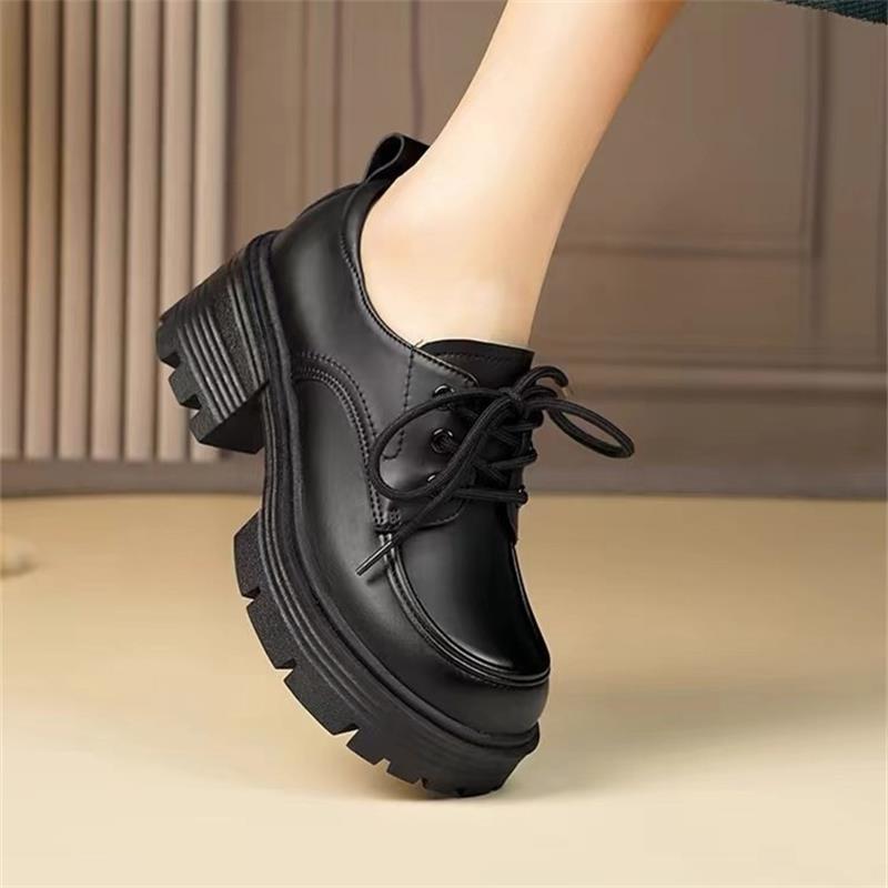 Nové dámské boty se silnou podrážkou, módní mokasíny, jednoduché boty