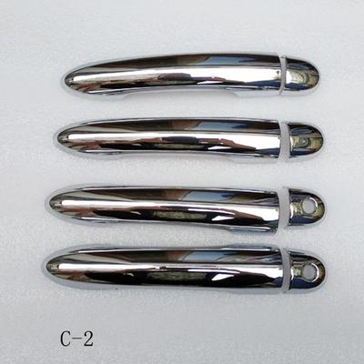 Chrome Door Handle Cover Trim ABS  Plastic Imitation Carbon Fiber for Renault Clio 3 Iii Mk3 Car Accessories 8