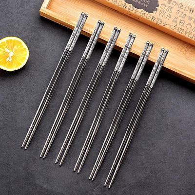 Onlycook 316L Edelstahl Essstäbchen Set