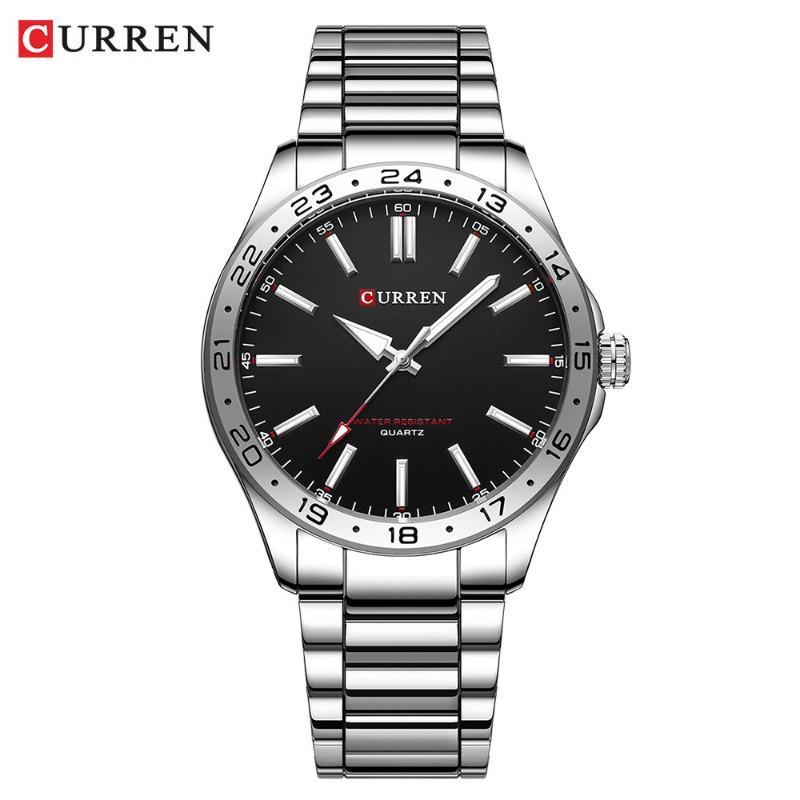 CURREN Men s Business Steel Strap Watch Hour Indicator Quartz Watch Men s Casual Watch