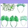 St. St. Patricks Day Haarband Fliege Kleeblatt Grün Irisches Stirnband Mädchen Party Geschenk