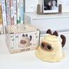 Cute Siamese cat ceramic mug with lid for girls' birthday gift girlfriend souvenir cat cup gift box