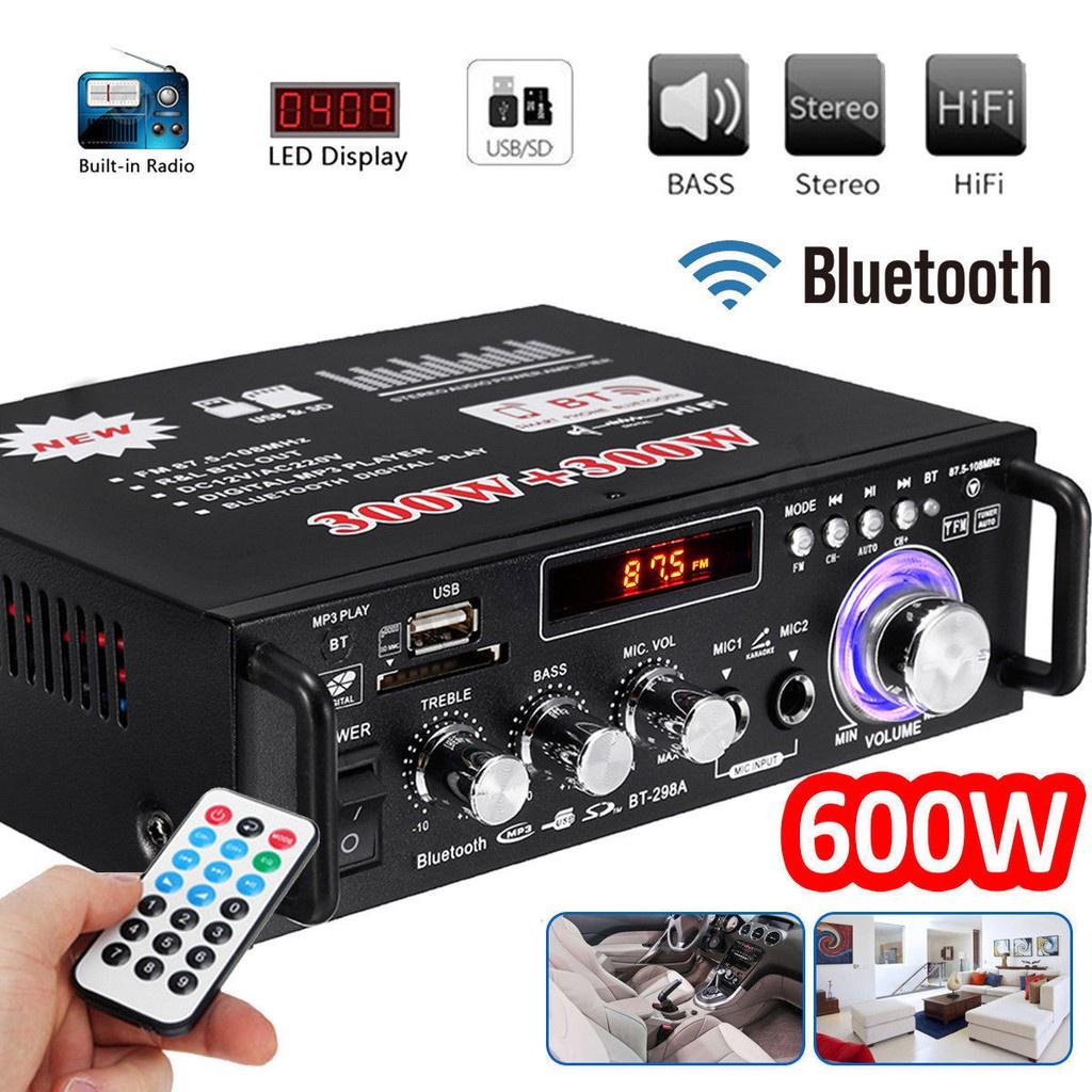 600W Household Audio Amplifiers Bluetooth Connector Amplifier Subwoofer Home Theater Amplifier Sound System Amplifie