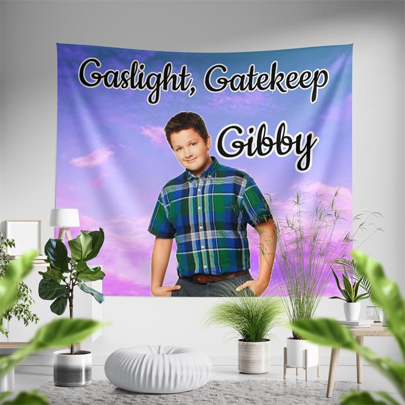 Aertemisi Girl Boss Gibby Tapestry Wall Hanging Art for Bedroom Living Room College Dorm Party Backdrop Home
