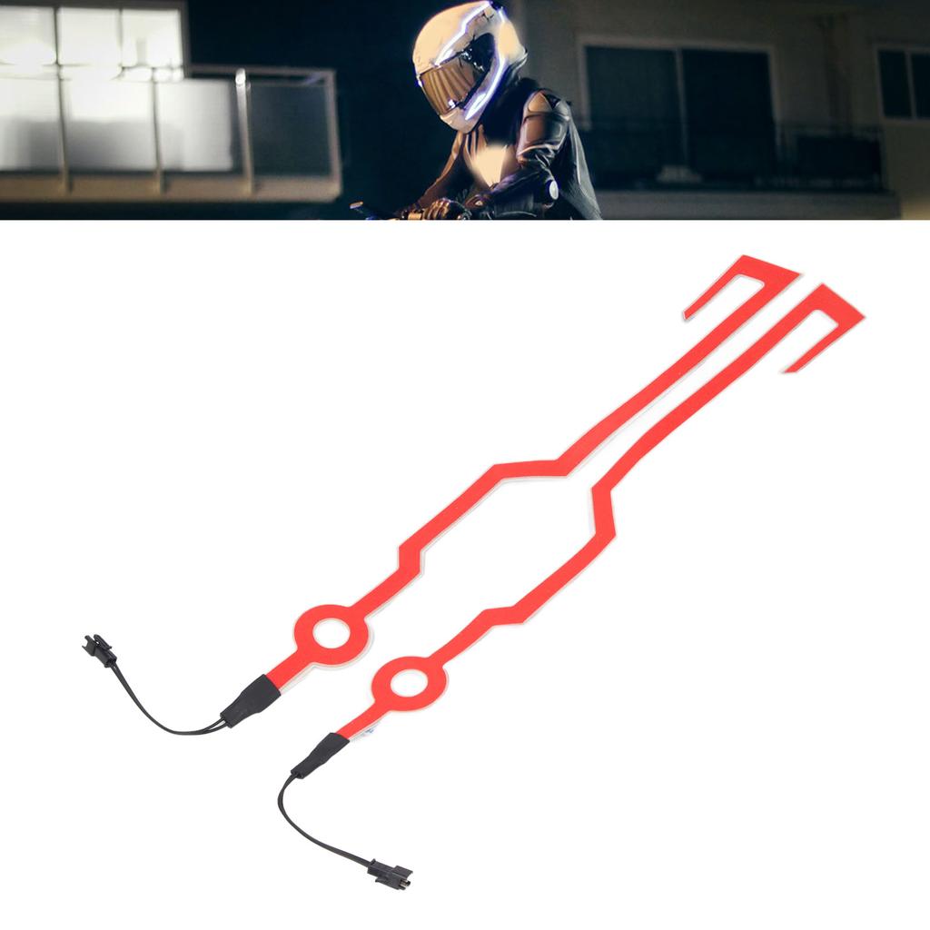 Motorcycle Helmet Light PVC Water Resistant High Brightness 3 Modes LED Helmet Light Strip