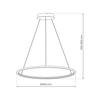 Saturno Gold 57W Led Hanging Lamp