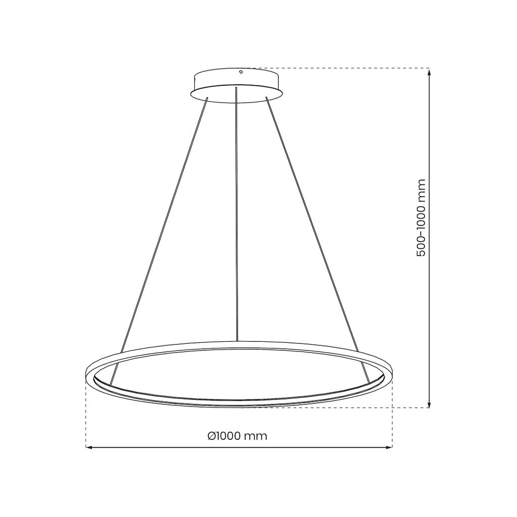 Saturno Gold 57W Led Hanging Lamp