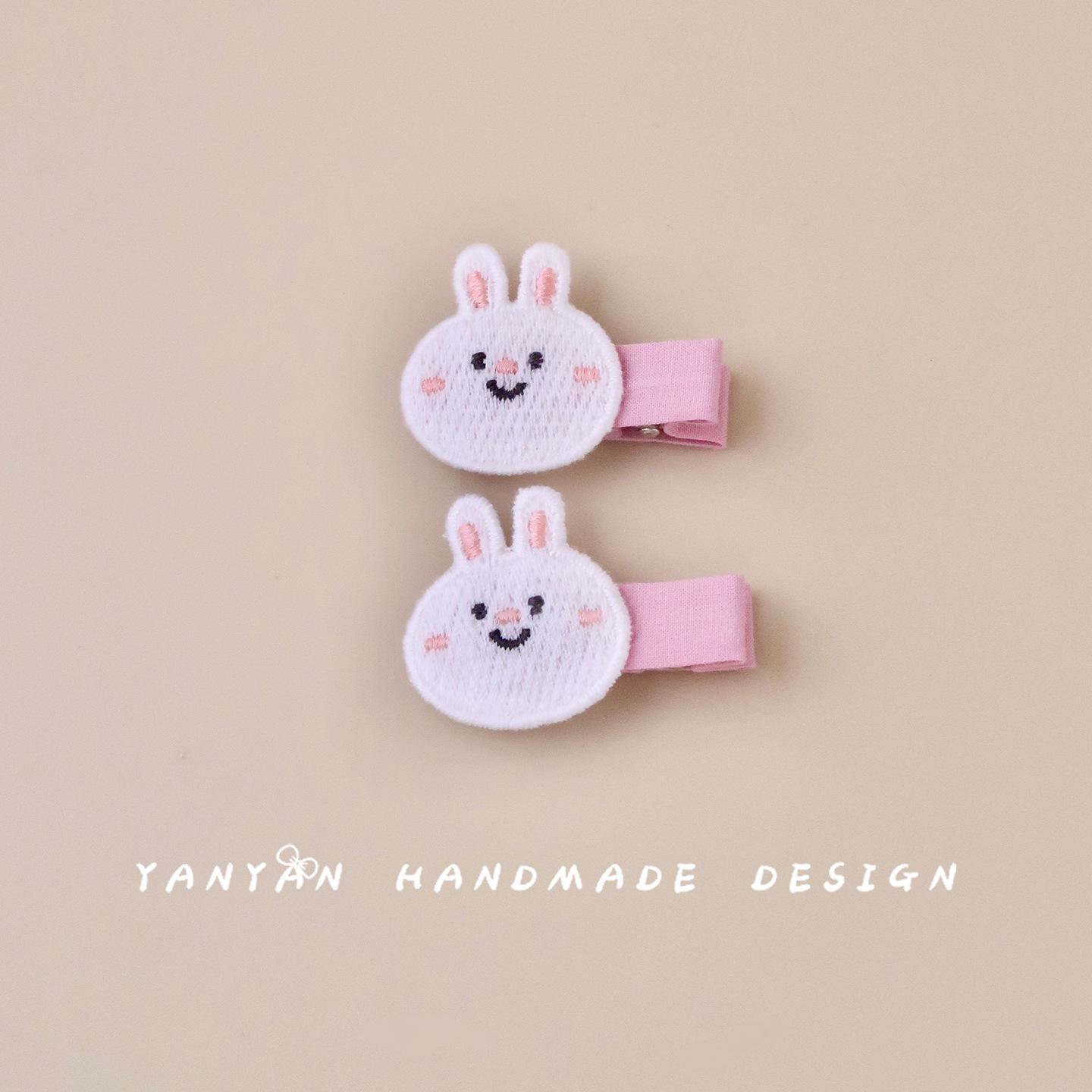 Korean Baby Cartoon Flower Hair Clips - Non-Damaging, Full Coverage for Infants & Toddlers One Set