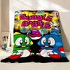 Game G Game B Bubble B Bobble Throw Flannel Throw Blanket Suitable for Sofa Living Room Bedroom