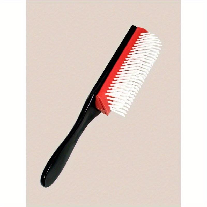 

1 шт. Девятирядная расческа, Щетка для вьющихся волос, 9-рядная щетка для укладки, Для укладки, разглаживания длинных волос и определения локонов - Для женщин и мужчин Black