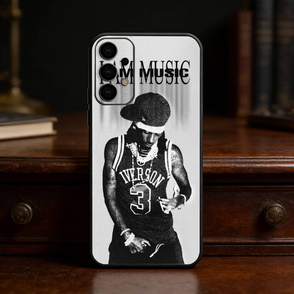 I AM MUSIC P-Playboi Carti Phone Case For Samsung S25,24,23,22,30,21,10,9,Ultra,Plus,Lite Soft Black Case