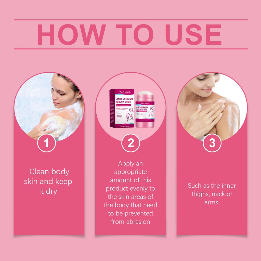 West Month Body Anti-Friction Moisture Stick – Soothes & Prevents Chafing