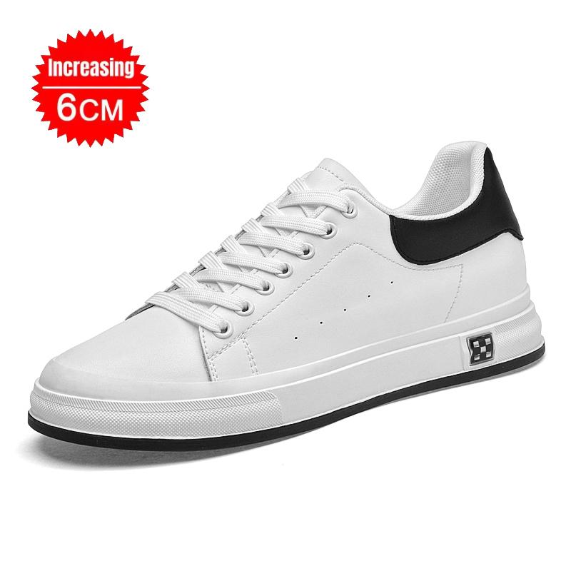 Elevator Shoes Men 6cm 8cm 10cm Lifting Board Shoes White Platform Male Sneakers Hidden Height Increase Sports Casual Shoes 2026