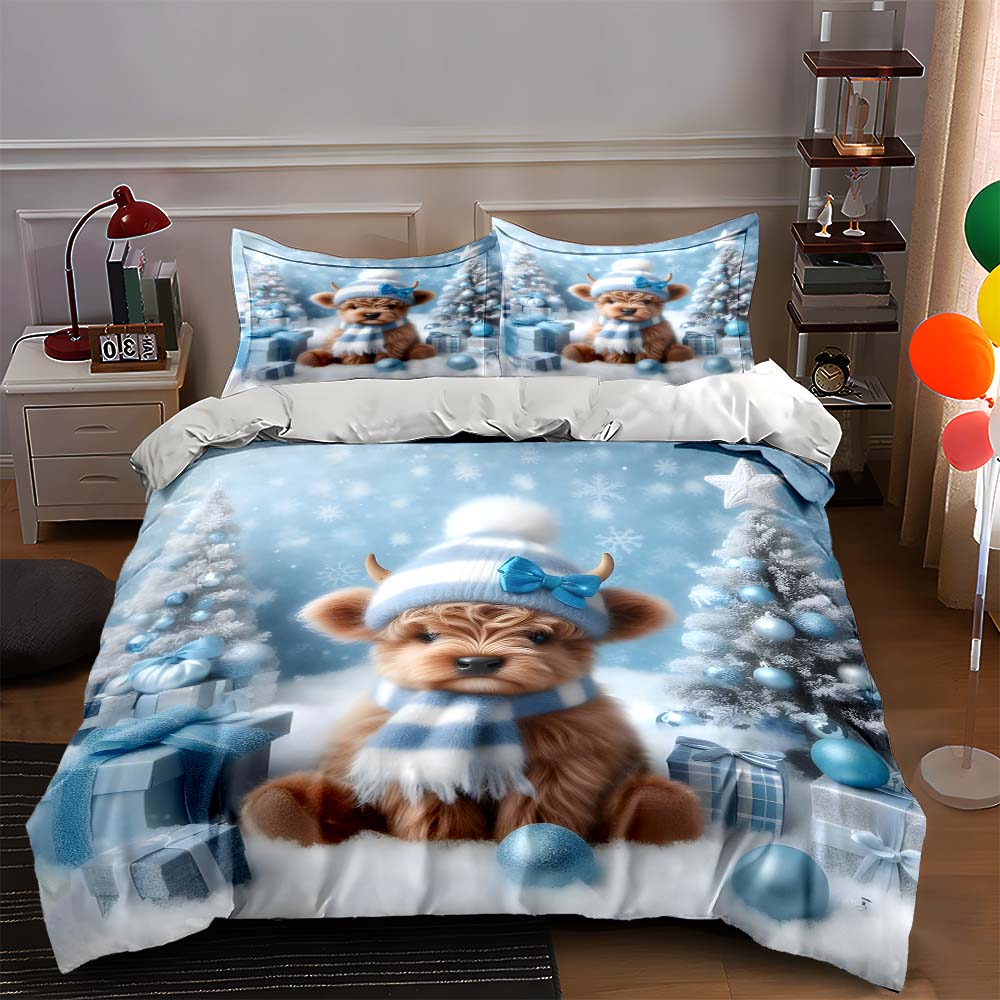 

Cozy winter animal. Bedding Duvet cover sets Duvet covers Pillowcases gifts (1 * Duvet Cover 2 * Pillowcases, without duvet insert) 135x200cm