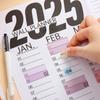 Decorative 2025 Calendar Planner Sheet Plastic Planning Wall Calendar  For School Office