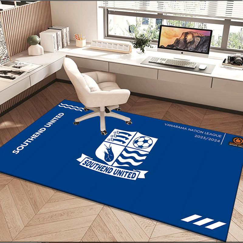 1PC rug Southend Crest Design Carpet, Chair Rug,Area Rug for Office Bedroom living rooms bedroom, Doormat decor Christmas fan gifts