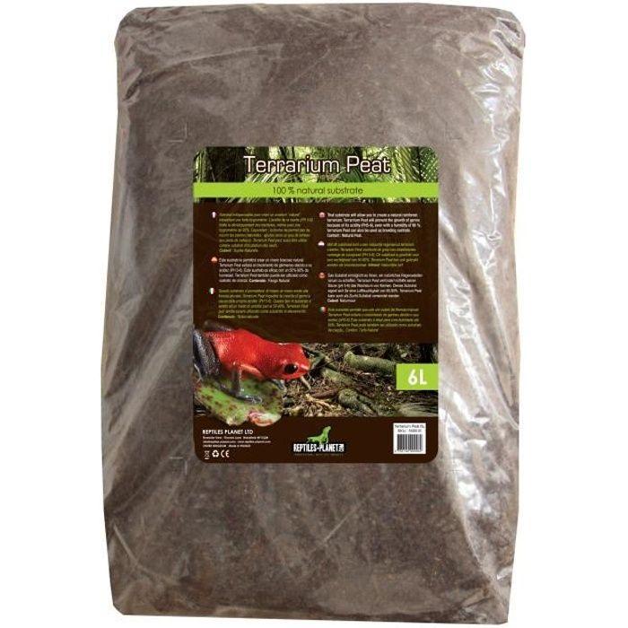 Litière tourbe blonde Terrarium Peat 6 L terrarium tropicaux REPTILES-PLANET