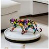 Modern Cheetah Statue Elegant Resin Leopard Figurine for Home Decor Versatile Living Room Office Accent Piece