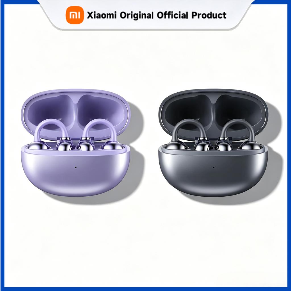 Xiaomi Bluetooth Wireless Ear Clip Earbuds Waterproof Sports Headphones with Noise Cancellation Long Playtime Built-in Microphone