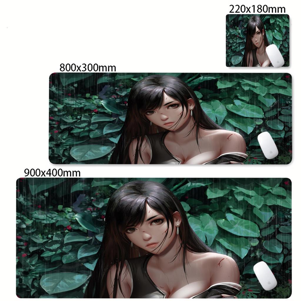 XXL Keyboard PC Rubber Mousepad Game FINAL FANTASY VII Mouse Pad HD Print Table Mat Game Lock Edge Offices Accessories Desk Mat