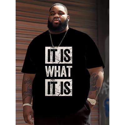 Europäische Größen Herren Sommer Trend T-Shirt, T-Shirt im künstlerischen Stil, Lässiges und bequemes Herren-T-Shirt, GROSSE GRÖSSEN