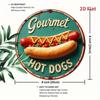 Metallschild Hot Dog Vintage Blechposter Wandkunst Retro Küchen Dekoration Bar Geschenk