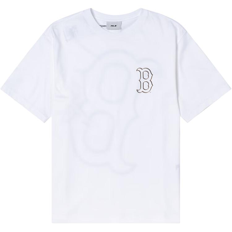 New MLB Boston Red Sox Basic Collection SS25 T Shirt Unisex White 3ATSB6053-43WHS