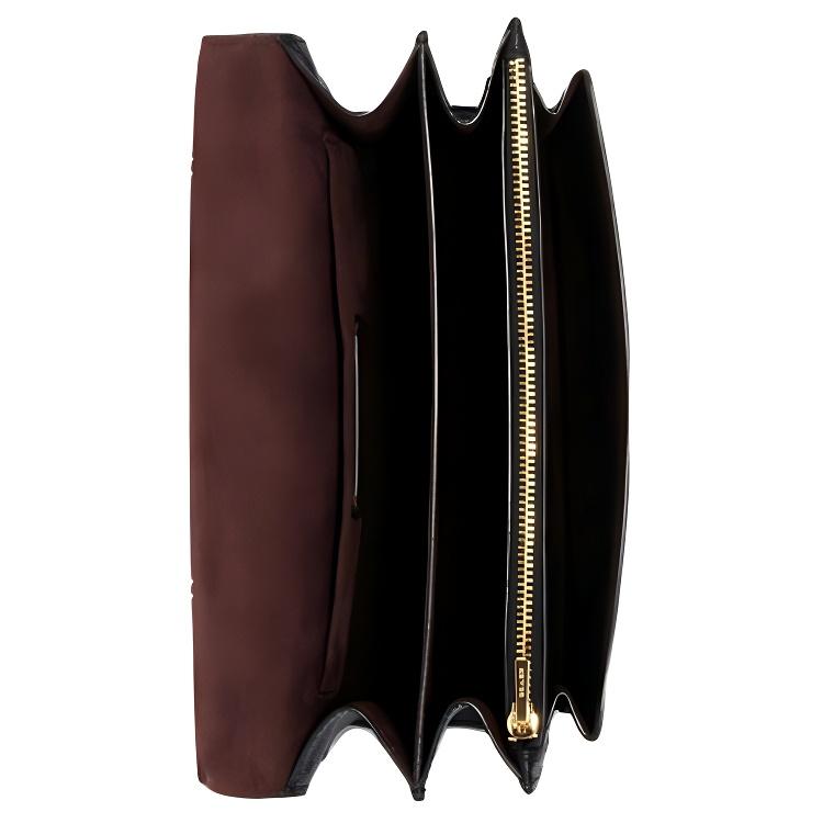 New COACH Klare Leather Trunk Bag, Messenger Bag, Crossbody Bag, Shoulder Bag Women's Black 91173-IMBLK