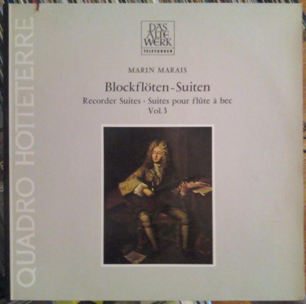 LP Record MARIN MARAIS  QUADRO HOTTETERRE  Recorder Suites Recorder Suites   642192 Telefunken 1978 Germany Classical Used