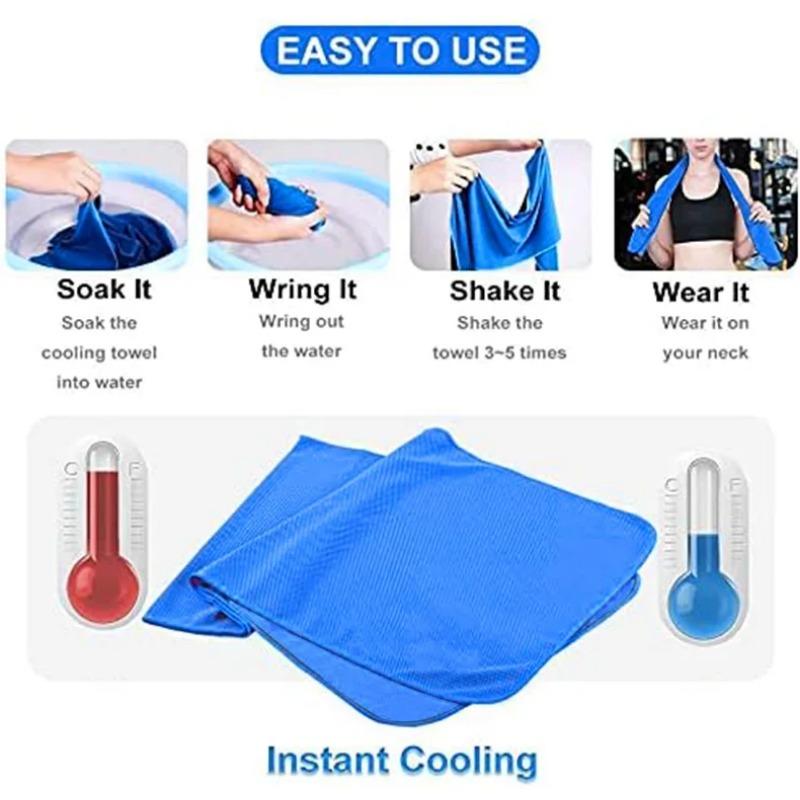 Portable Circular Silicone-Wrapped Cooling Towel | Quick-Drying Polyester for Beach Sport Fitness
