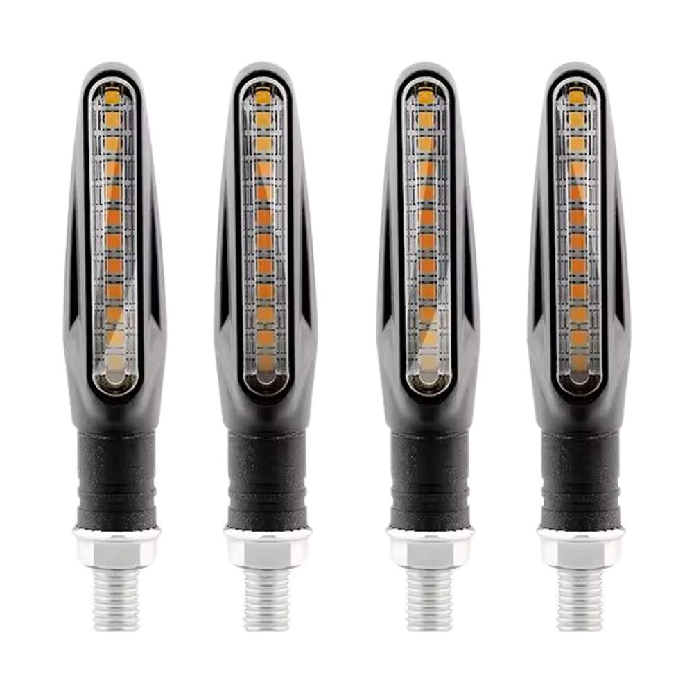 2/4Pcs Motorcycle Turn Signal Lights Universal Motorcycle Motorbike Running Indicators Indicators Turning Lights LED Daytim S4Q0