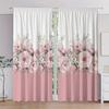2pcs High-definition Digital Printed Flowers Printed Curtains, Pole Bag Curtains 42*84, Home Decoration, Room Decoration