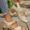 Summer New Fish Mouth Thick Heel Open-toed High-heeled Sandals