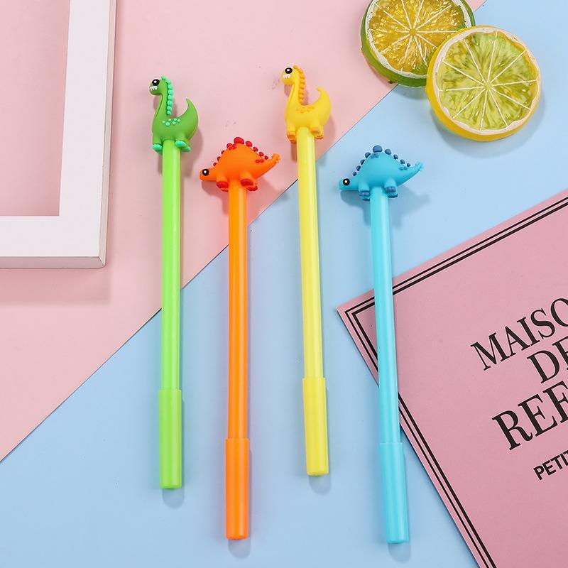 10Pcs Dinosaur Neutral Pen for Smooth Writing, Suitable for Office Work, Problem Solving, Signature Writing, Diary, Note Taking, Student Classroom Pri