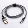 Weave USB TYPE C Cable Red/Black Quick Charging Cable Durable Fast Charge Cable  Mobile Device
